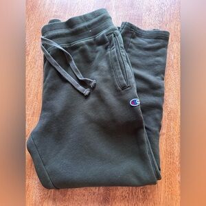 Champion Men's Super Soft Dark Green Joggers Sweatpants Size L